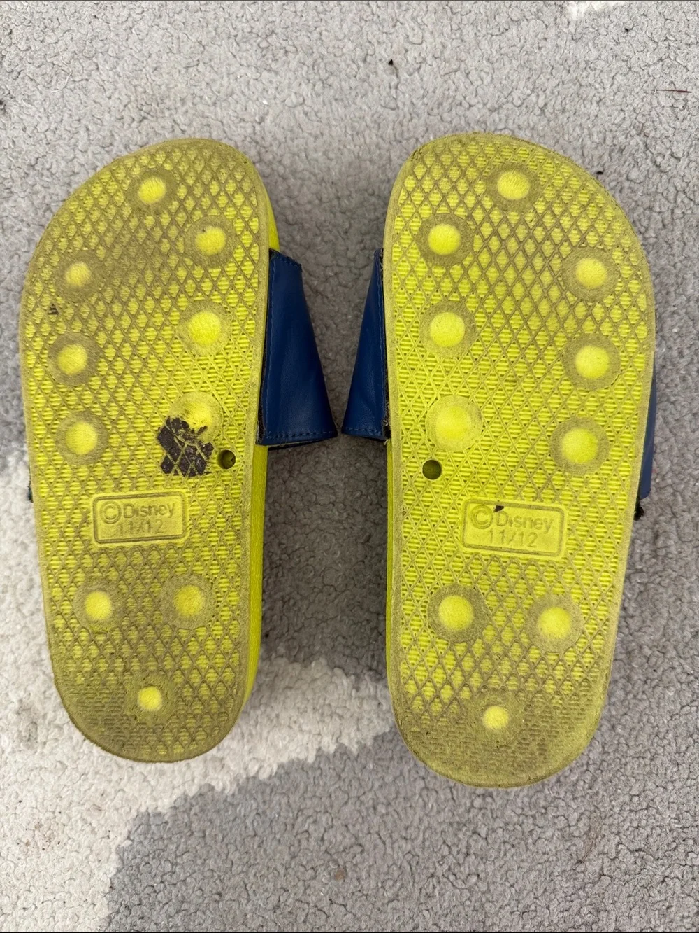 Star Wars Blue and Yellow Grogu Kids Slide Sandals
